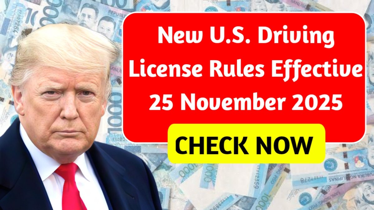 U.S. Driving License Changes 2025 — New Rules From November 25
