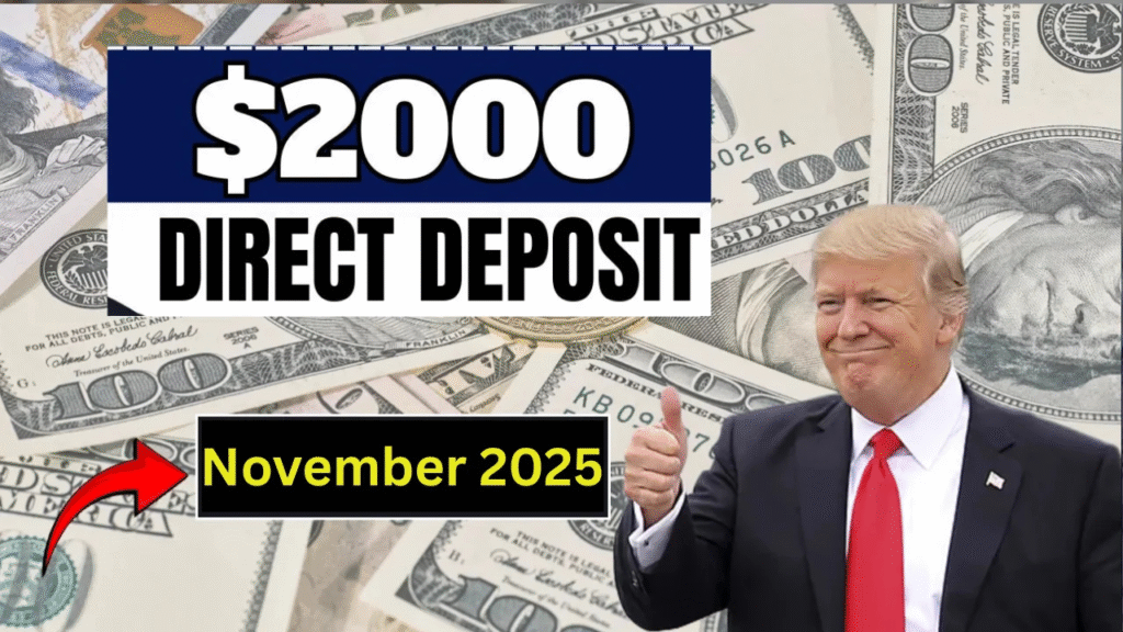 Federal $2,000 deposits lefting in November 2025